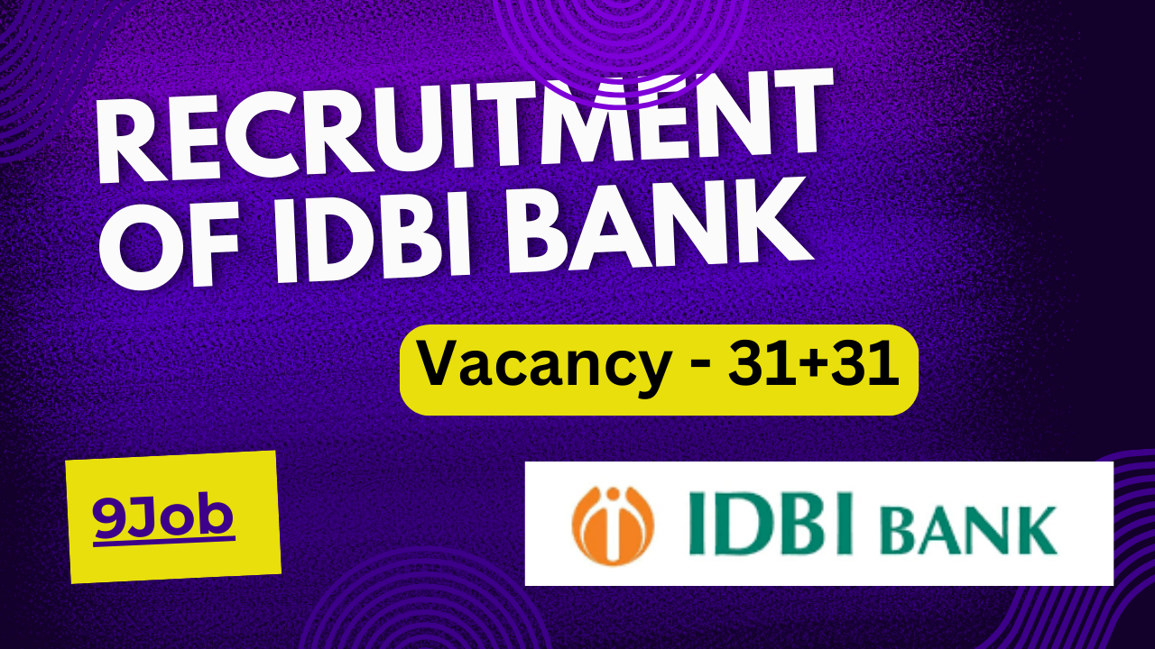 Recruitment of IDBI Bank