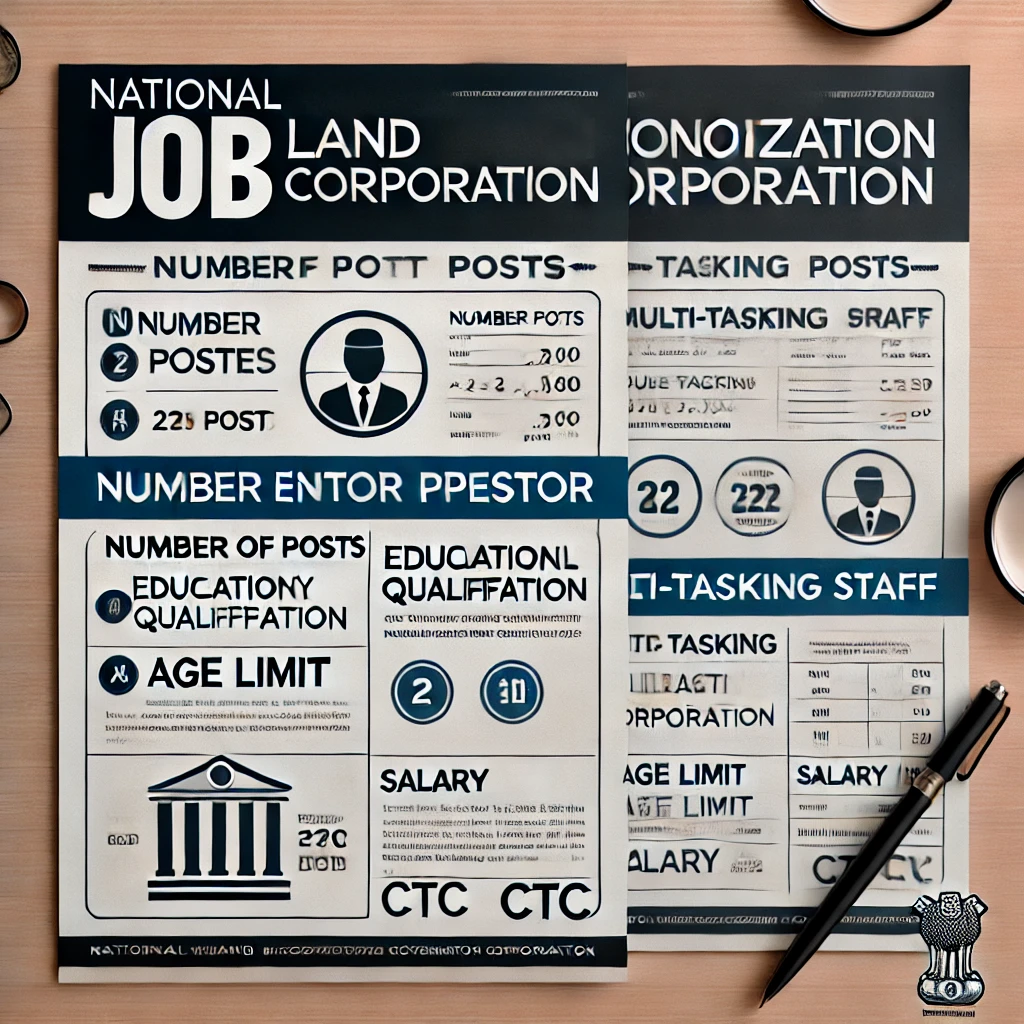 Govt Job Recruitment in National Land Monetisation Corporation (NLMC)