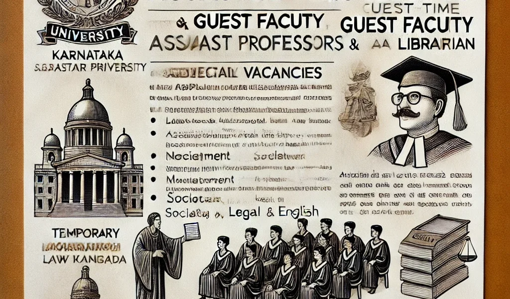 Recruitment in Karnataka State Law University