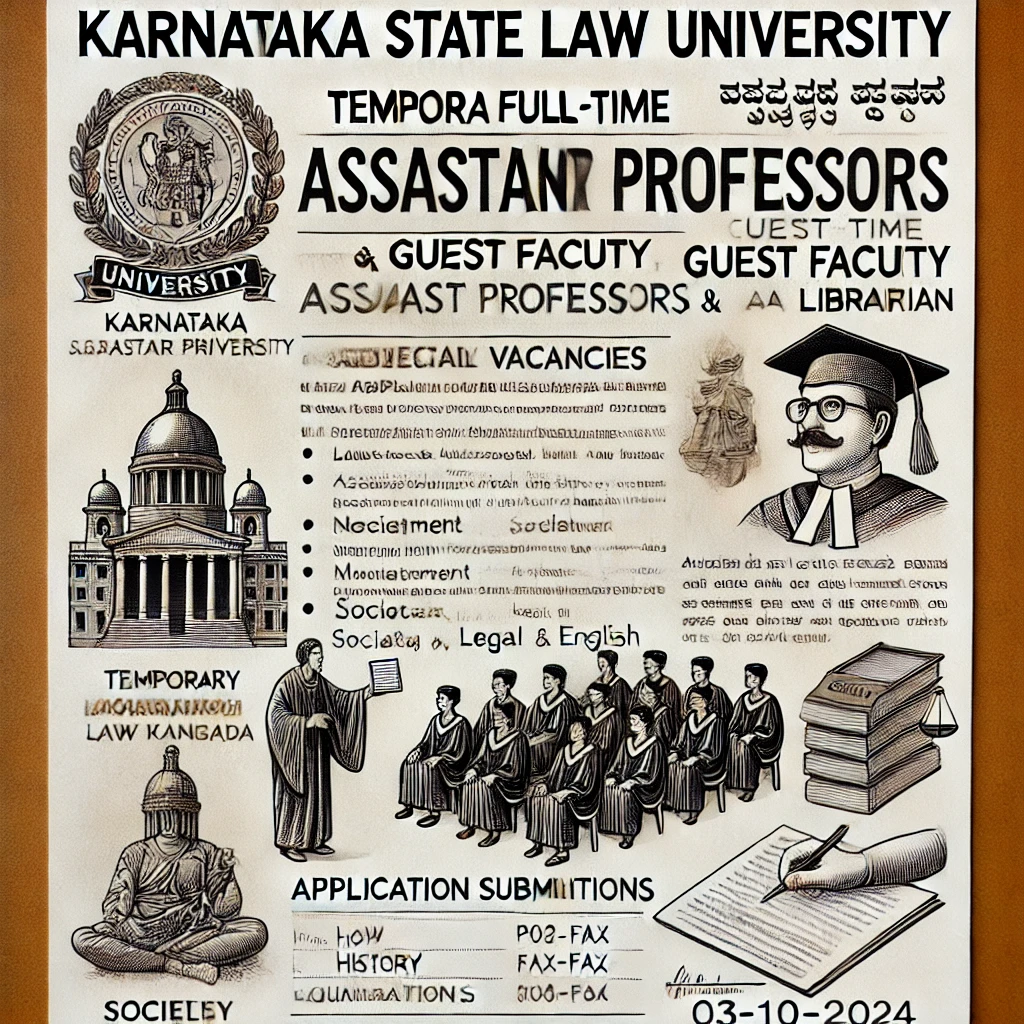 Recruitment in Karnataka State Law University