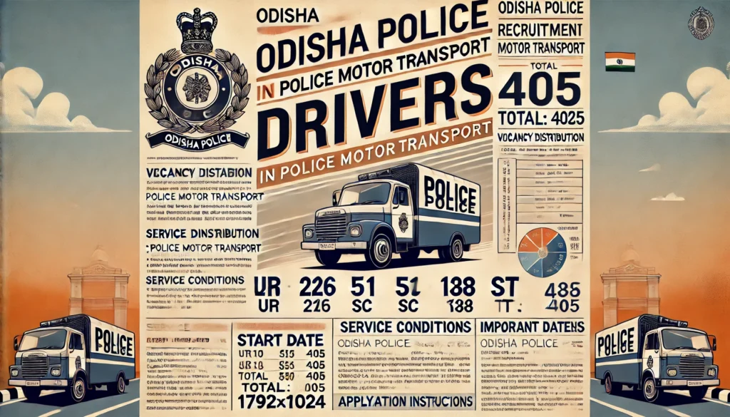 odisha police driver Recruitment 2024