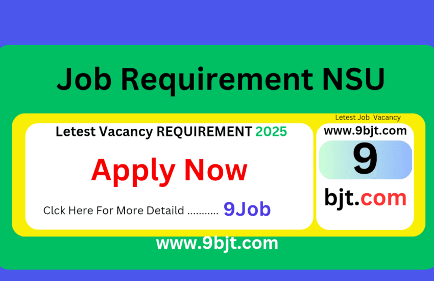 Job Requirement (Job Requirement NSU)National Sports University, Imphal, Manipur