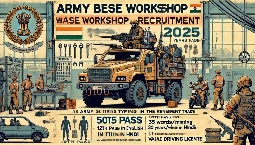 505 Army Base Workshop Recruitment Delhi