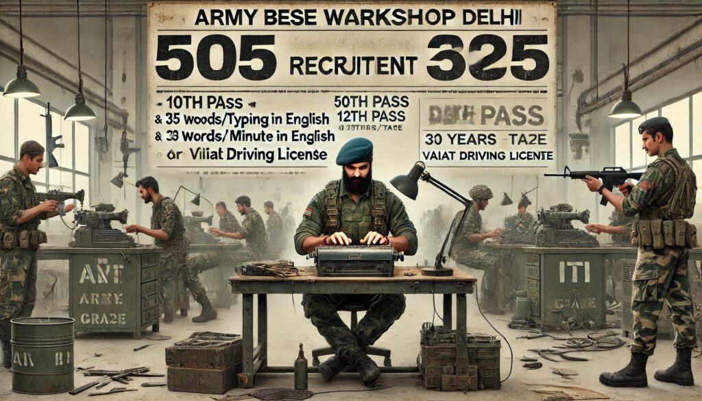 505 Army Base Workshop Recruitment Delhi