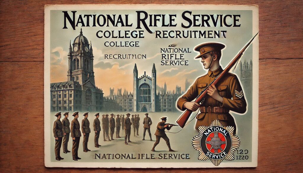 National Rifle Service College Postcard Recruitment