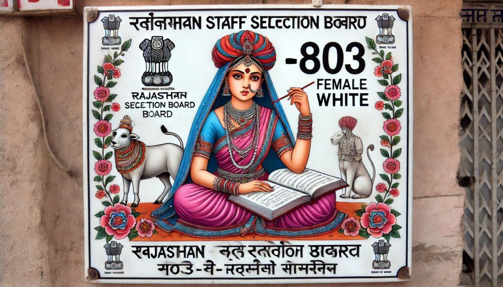 Rajasthan Staff Selection Board requirement -803