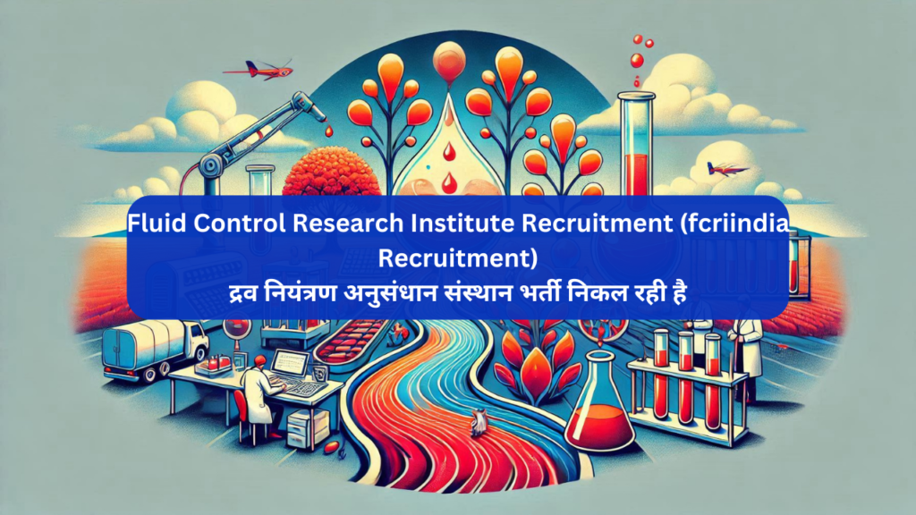 Fluid Control Research Institute Recruitment (fcriindia Recruitment)