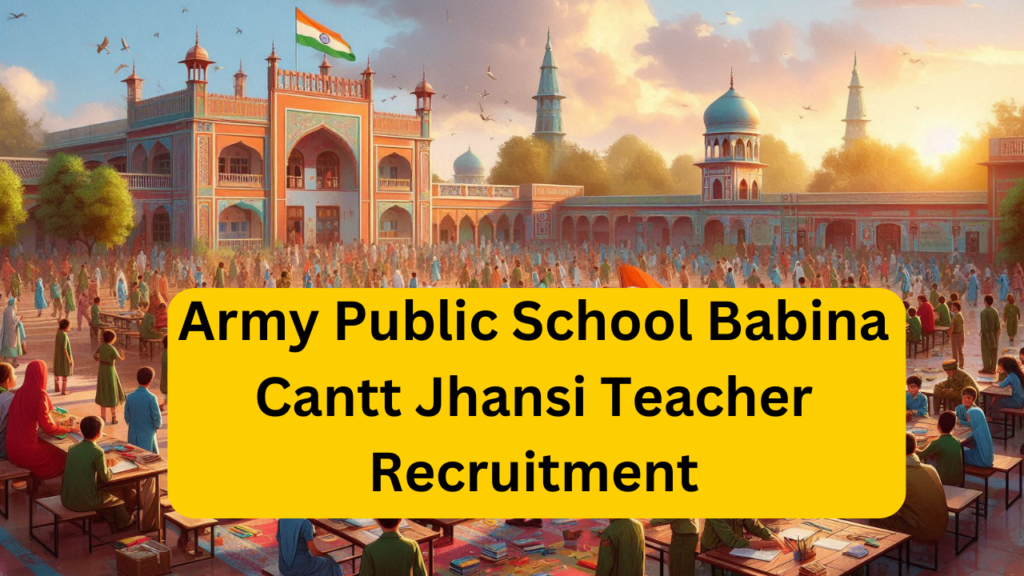 आर्मी पब्लिक स्कूल भर्ती हिसार | Army Public school requirement Hisar