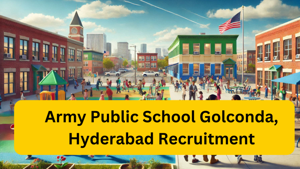 Army Public School Golconda, Hyderabad Recruitment