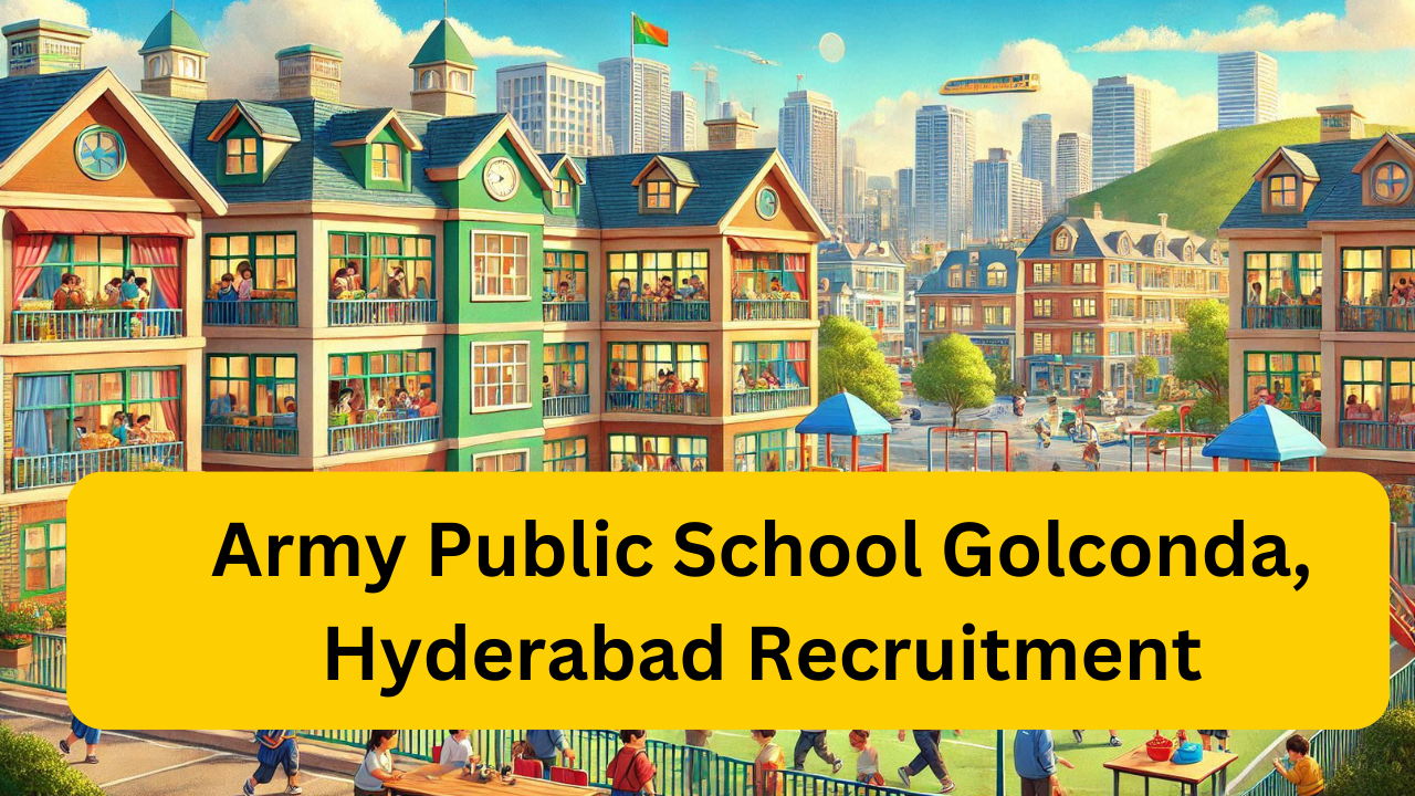 Army Public School Golconda, Hyderabad Recruitment